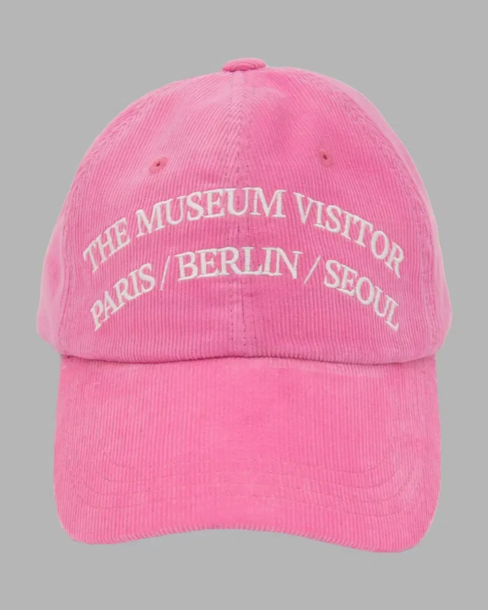 The Museum Visitor Corduroy Ball Cap [Pink]