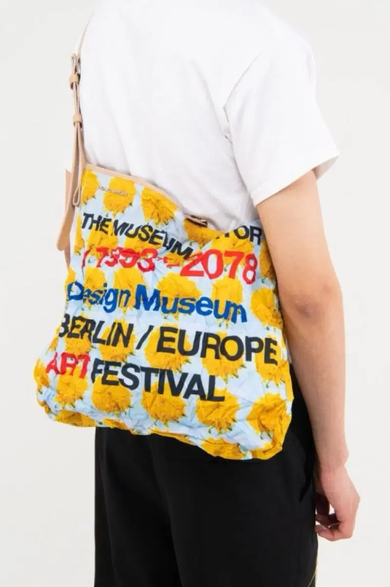 The Museum Visitor Flower Tote Bag