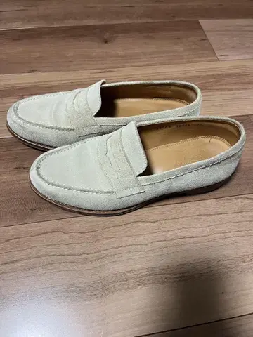 자라 스웨이드 로퍼 베이지 25.5cm