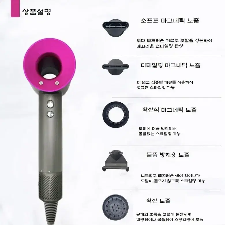 독일 프리미엄  초경량 초고속 고급 헤어드라이기  (신상품) 케이스증정