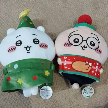 치이카와(먼작귀) 크리스마스 빅 봉제 인형 2개 세트