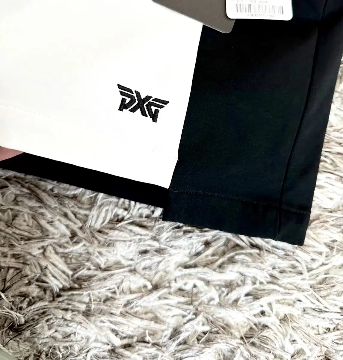 PXG 골프웨어 투톤 절개 로고 스커트 44사이즈 (정품 새것)