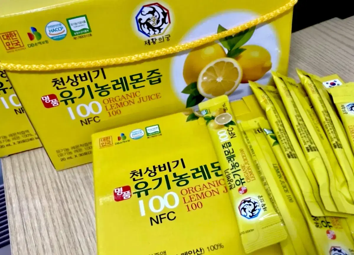 [미개봉] 유기농 레몬즙 NFC 스페인산 착즙 레몬주스 원액 5박스
