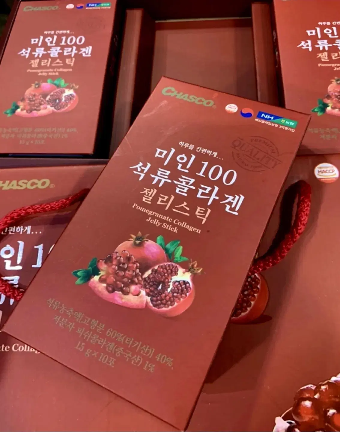[미개봉] 석류콜라겐 젤리스틱 15g x 30포 5박스 석류농축액