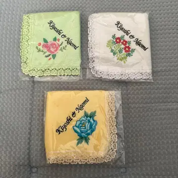 마에카와 키요시&후지카와 나오미 타월 손수건 3종류