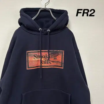 FR2 에프알2 후드티 속기모 smoking kills 네이비