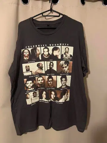 머그샷 티셔츠 래퍼 디디 초레어