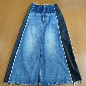 AMERI VINTAGE 아메리 빈티지 데님 롱 스커트