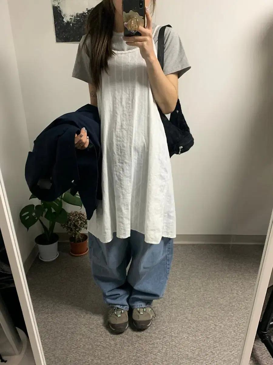 아밀트 리본 레이어드 원피스