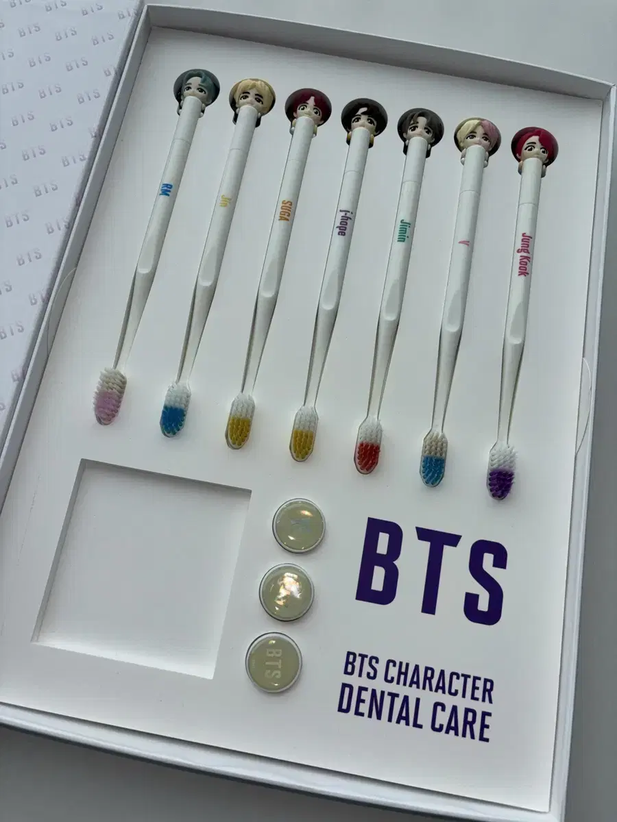 BTS 방탄소년단 캐릭터 덴탈케어 세트 방탄 칫솔