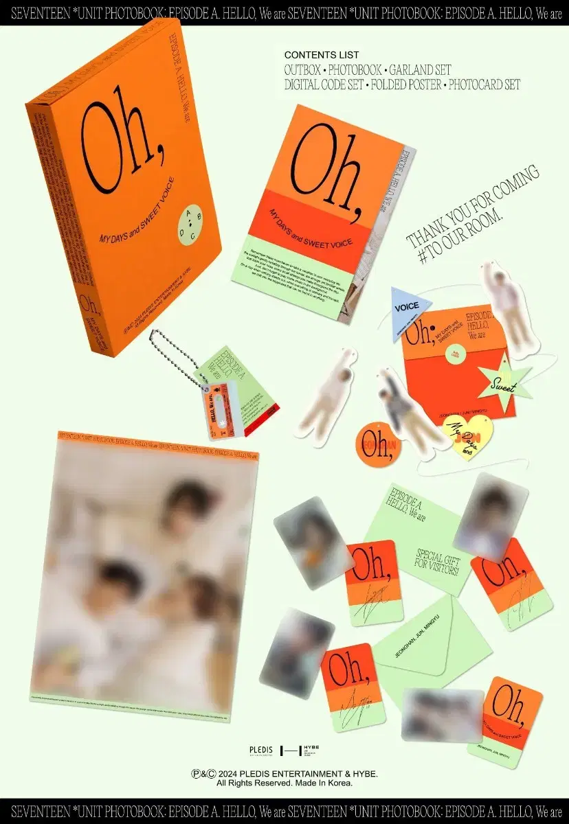 세븐틴 유닛포토북 에피소드 A B 분철