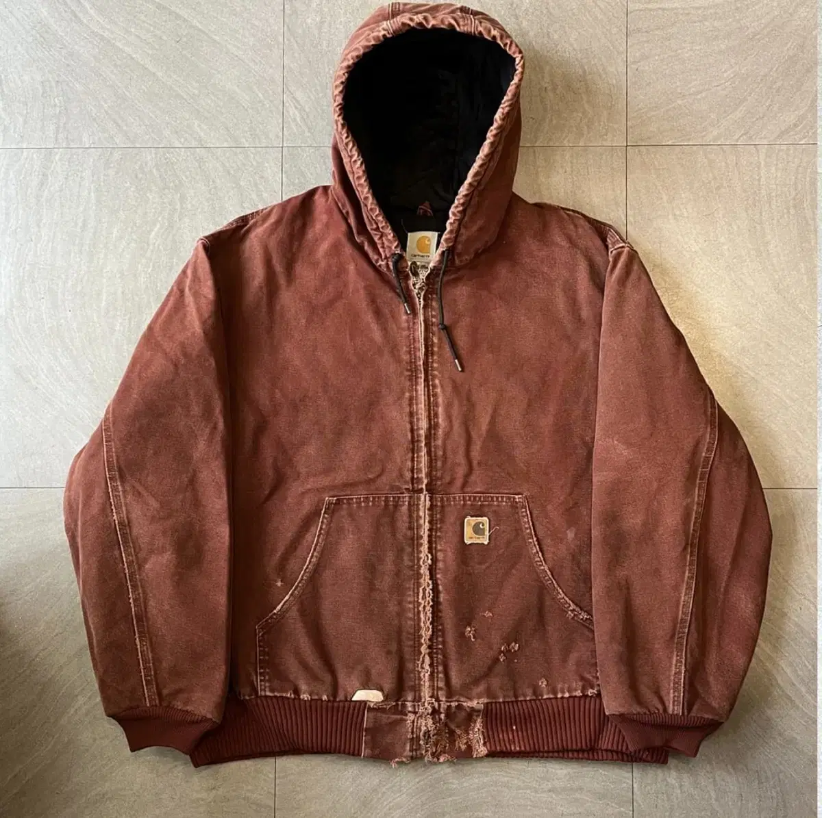 [2XL] 00's 칼하트 빈티지 J130 CLY 클레이 액티브 자켓