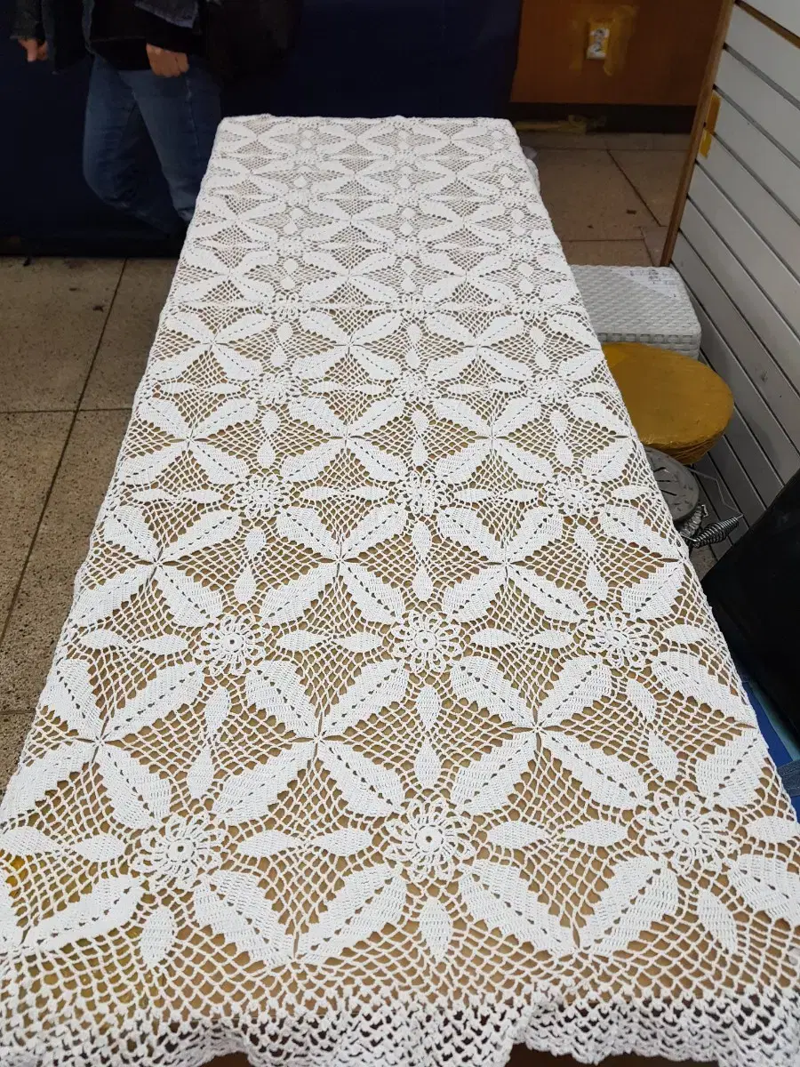 Crochet tablecloth