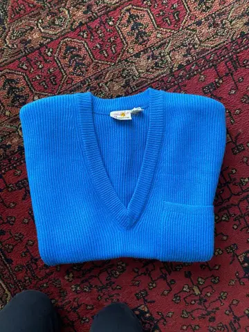 Liz Claiborne 블루 V넥 가디건