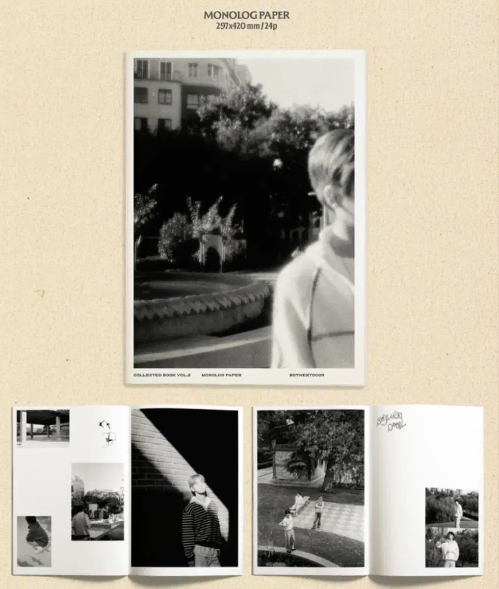 Boynextdoor Collected Books VOL.2 Monologue Paper Wts