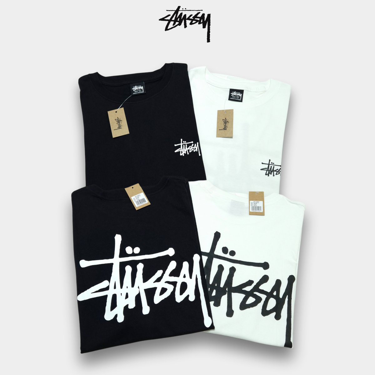 [정품 새상품]스투시 stussy 베이직 반팔 남녀공용