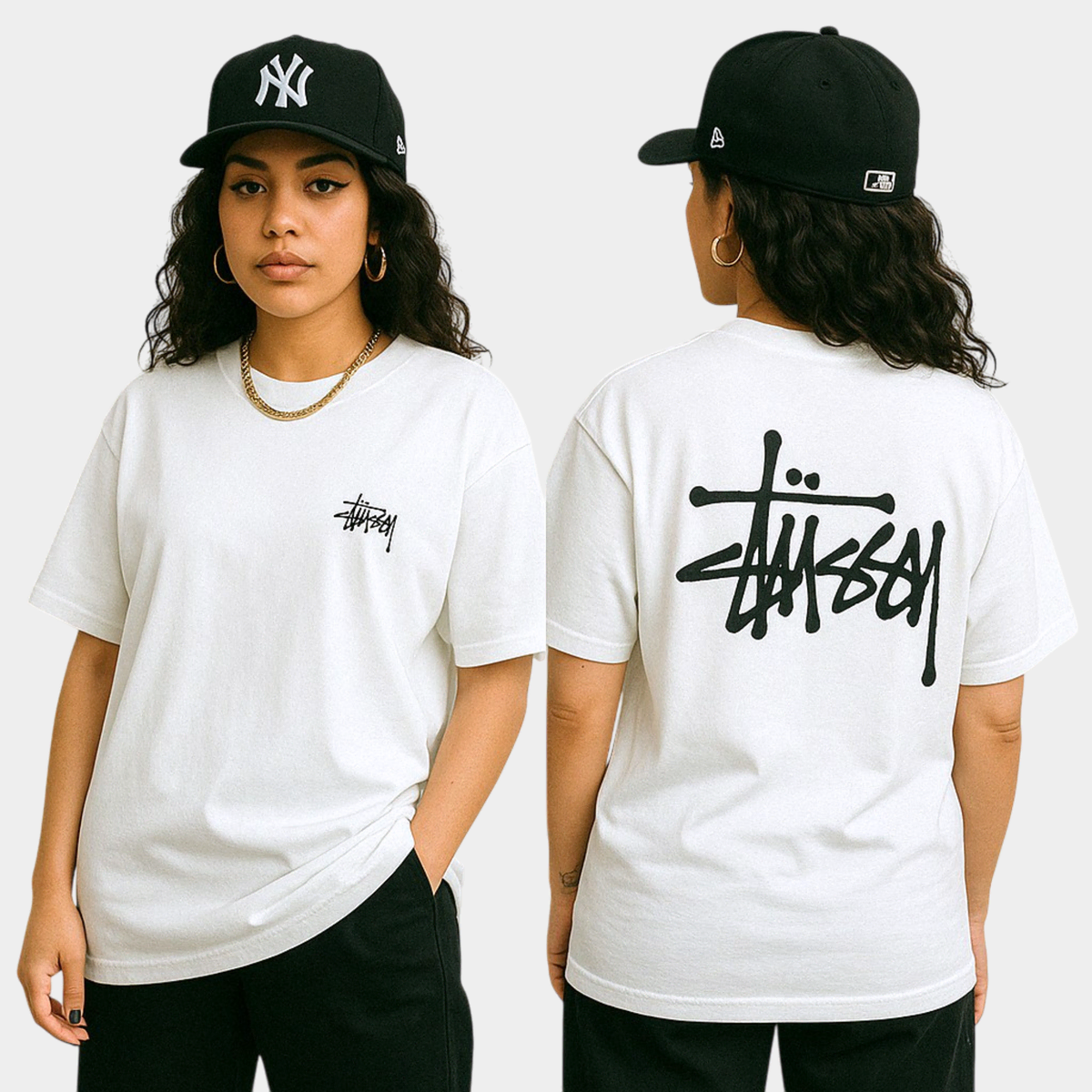 [정품 새상품]스투시 stussy 베이직 반팔 남녀공용