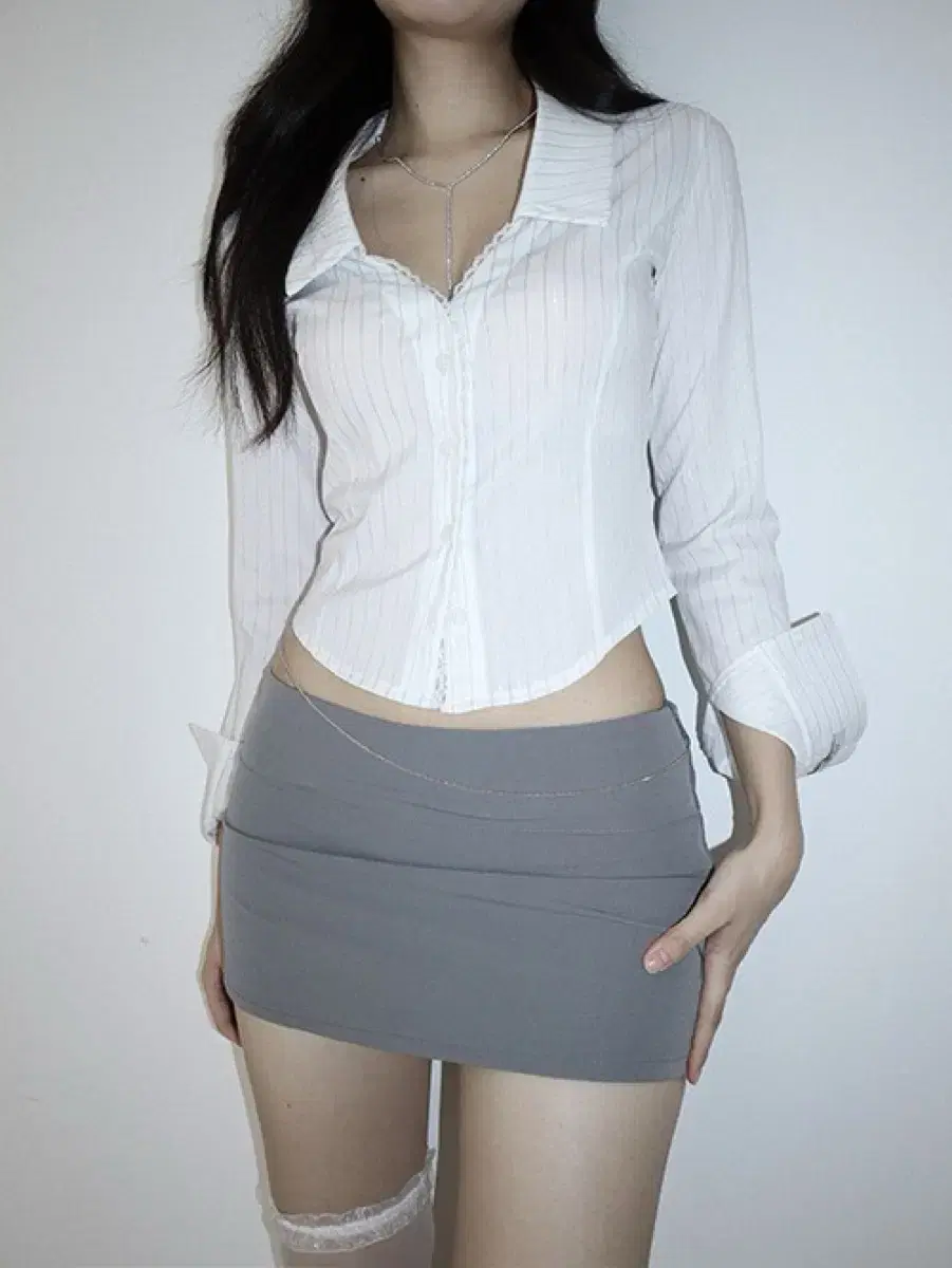 클라따 셔츠 lace princess shirt (xs)(새상품)
