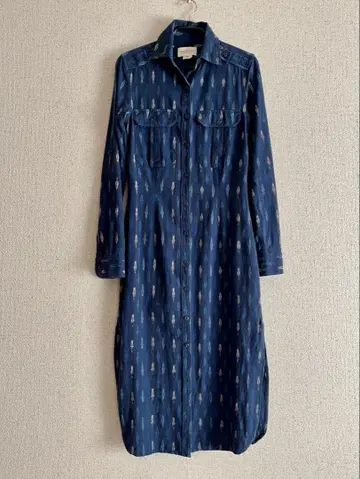 데님 앤 서플라이 버튼 셔츠 원피스