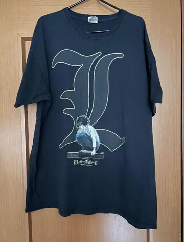 데스노트 데스노트 L 티셔츠 XL 블랙 프룻 오브 더 룸