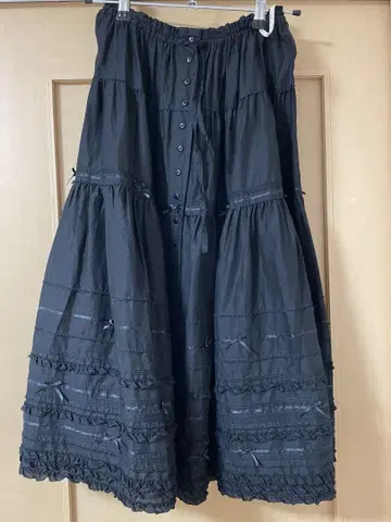 핑크하우스 블랙 스커트 택 포함