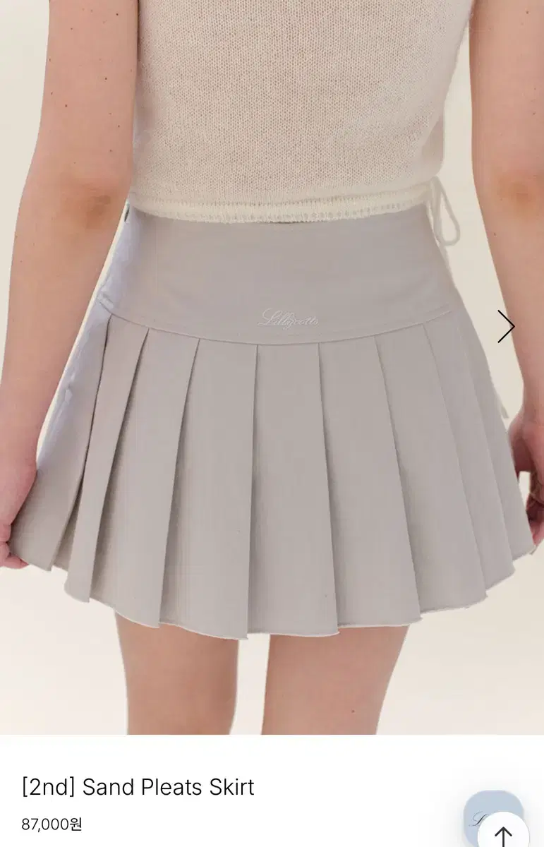 Lilycoz Sand Pleated Skirt (Gray M)