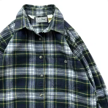USA제 80년대 L.L.Bean 엘엘빈 L/S 플란넬 셔츠 S