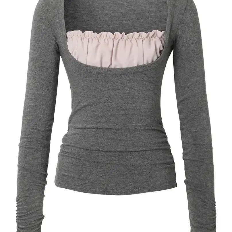 [THREETIMES] Sharon Layered Tee ★すぐ品切れ★ THREETIMES | 쓰리타임즈 Three Times Sharon Layered Tee #쓰리
