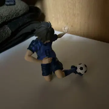 축구선수 피규어 파란색 유니폼