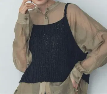 hunch 니트 뷔스티에 아이보리