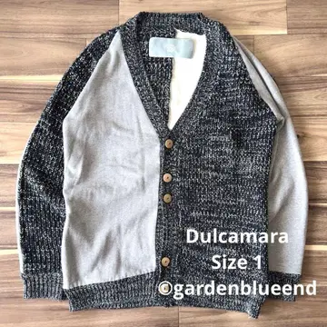 Dulcamara 빅 실루엣 클레이 패턴 코튼 가디건