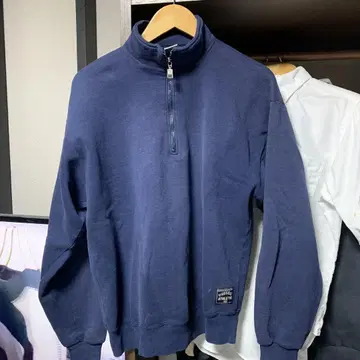 RUSSELL 러셀 하프 지퍼 맨투맨 네이비 L 미국제