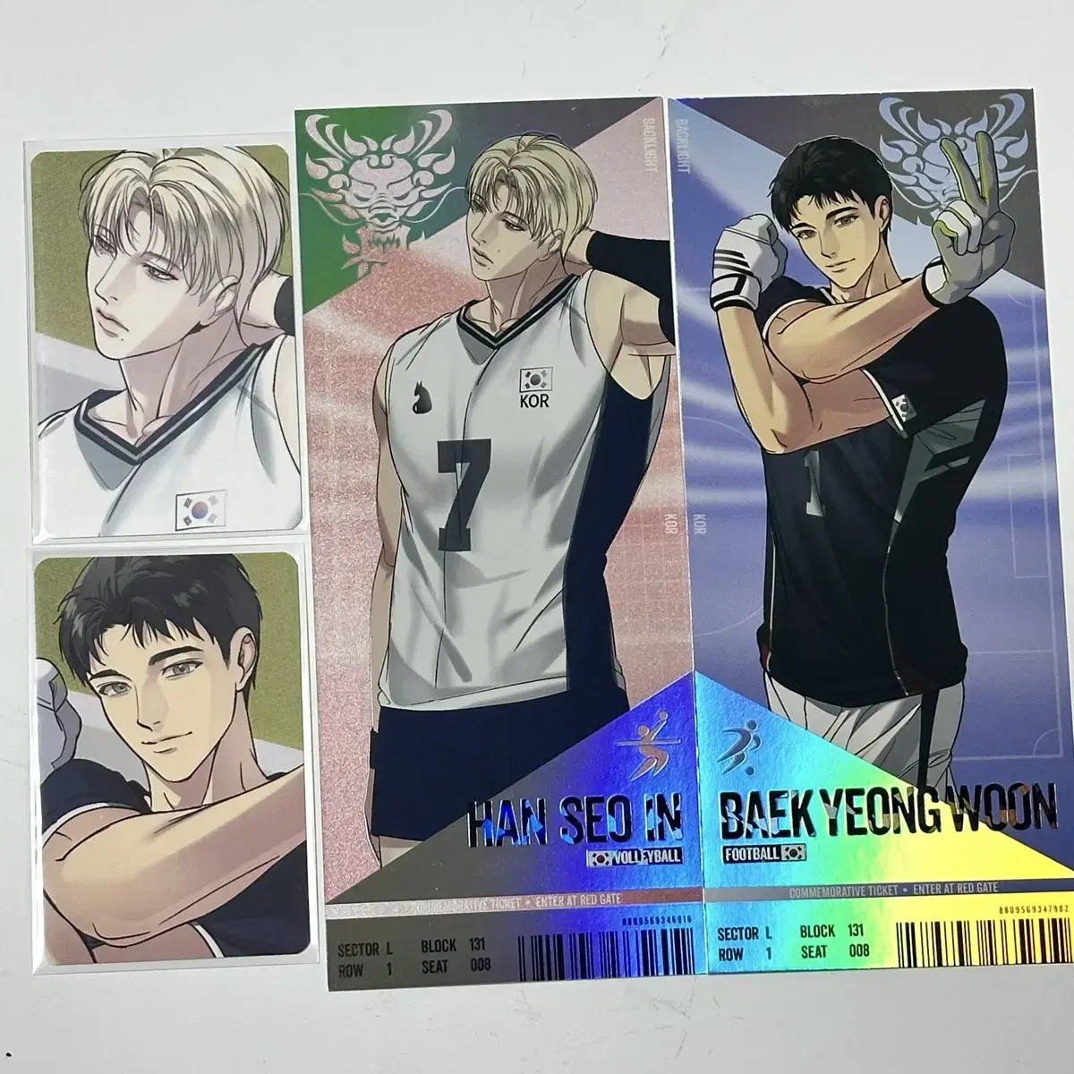 Team Resin Backlight Han Seo-in Baek Young-woon Game Tickets photocard Poca