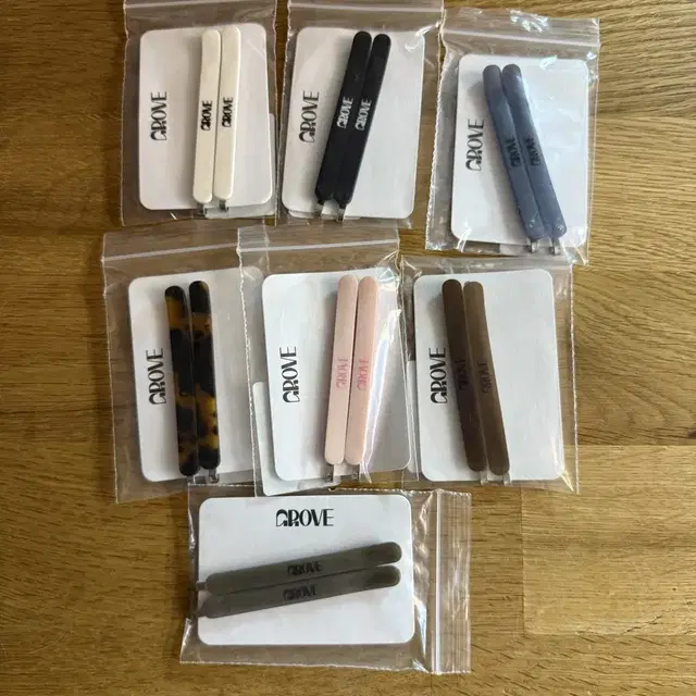 그로브 이롬 헤어핀 6종 일괄