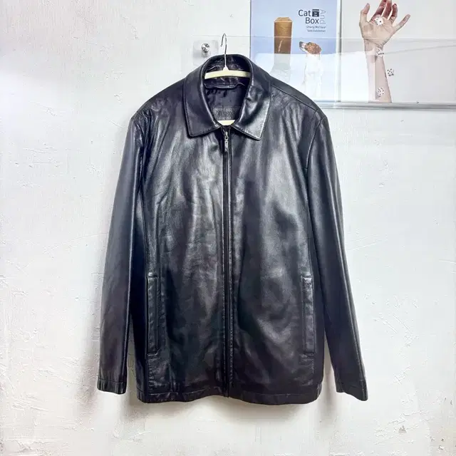 갤럭시 00s 빈티지 가죽 자켓