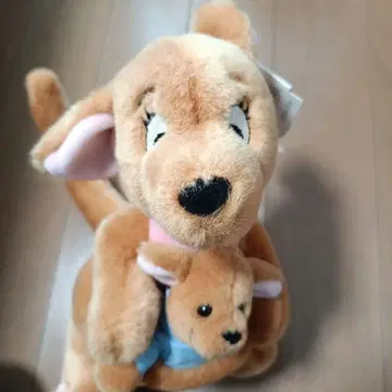 빈티지 월트 디즈니 곰돌이 푸 봉제 인형 캥거루와 루