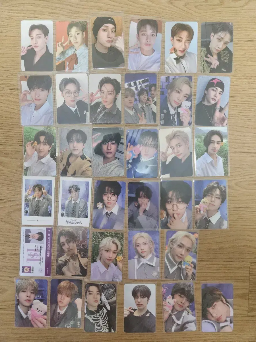 스트레이키즈 포카 방찬 리노 창빈 현진 필릭스 용복 한 지성 승민 아이엔