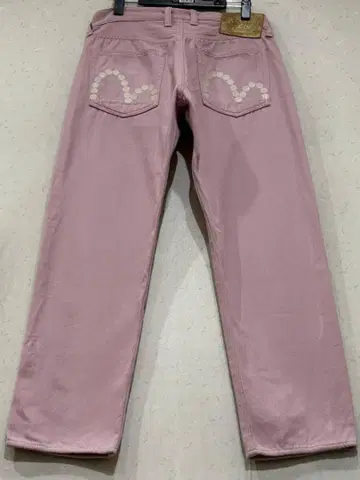 에비수 에비수 LOT 2005F 도트 자수 코튼 팬츠 일본제 핑크