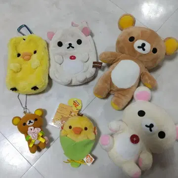 리락쿠마 세트 봉제 인형 키링 마스코트