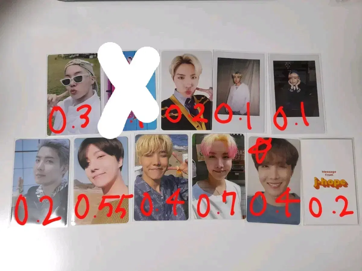 방탄 제이홉 포카 양도 인더숲be데코키트프루프럽셀버터특전삼성