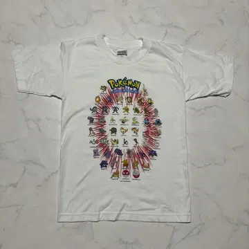 90s 포켓몬 티셔츠 닌텐도 공식 포켓몬스터 빈티지 미국