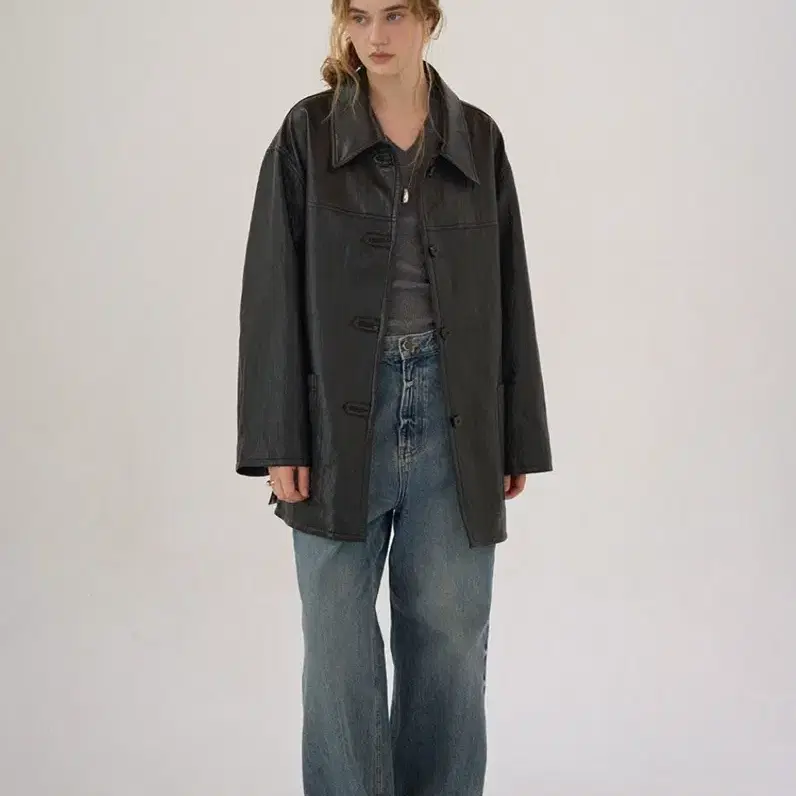 Modest Mood London Leather Jacket #모데스트무드,#런던레더자켓 on