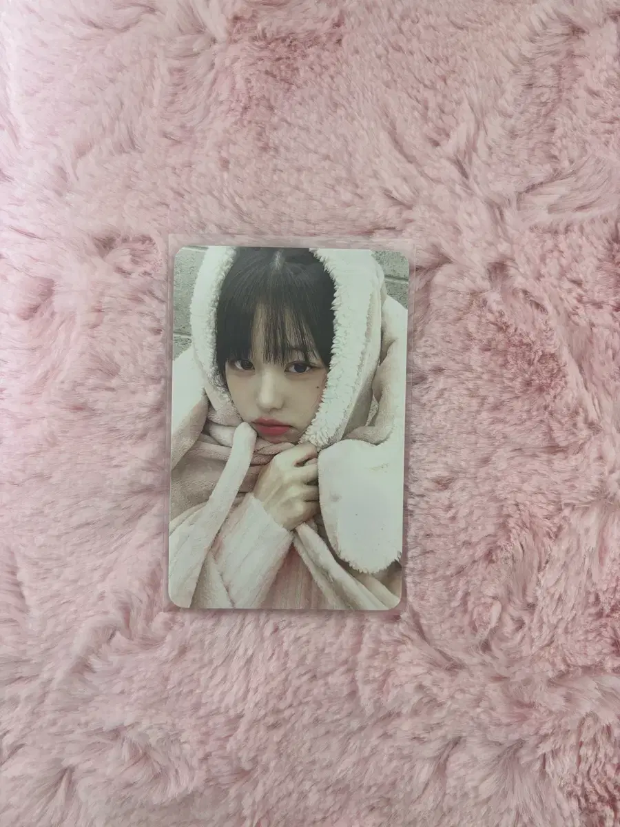 아이브 마인 장원영 메이크스타 1차 토끼담요 포카 양도