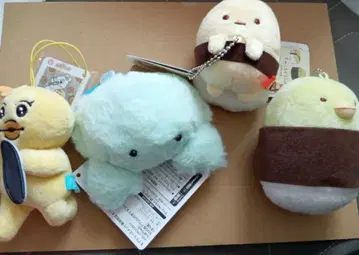 넙치, 만주, 스미코구라시 봉제 인형 캐릭터 4종 세트