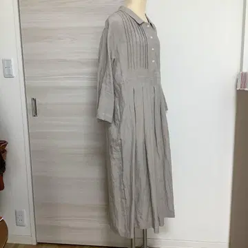 핸드메이드 린넨 100% 롱 원피스