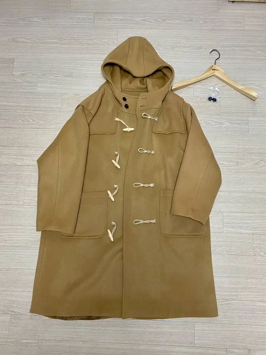 Malen Unisex Duffle Coat Beige 2 Sizes
