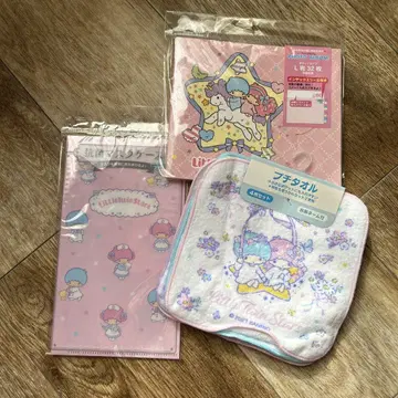 산리오 키키라라 리틀 트윈 스타즈 쁘띠 타월 마스크 케이스 앨범