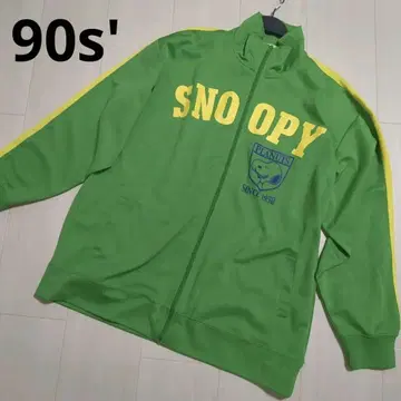 90년대 빈티지 3L 스누피 트랙 자켓 그린