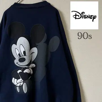 90s TALTEX/디즈니 미키마우스 맨투맨/XL/네이비