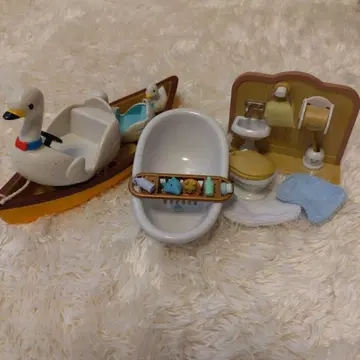 실바니안 패밀리 오리 보트와 욕실 세트
